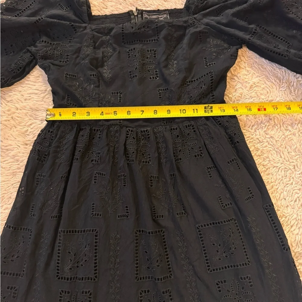 Johnny Was Ella Mini Dress in black size Small